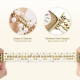Golden pearl metal watch strap