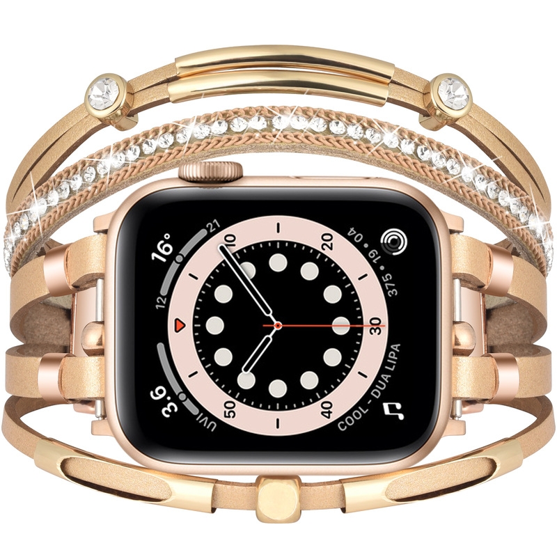 Alloy＆leather watch strap