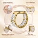 Crystal steel bead jewelry watch strap