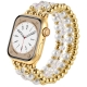 Crystal steel bead jewelry watch strap