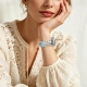 AP Style Arrow Beads Watch Bracelet blue