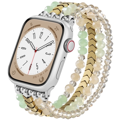 AP Style Arrow Beads Watch Bracelet green