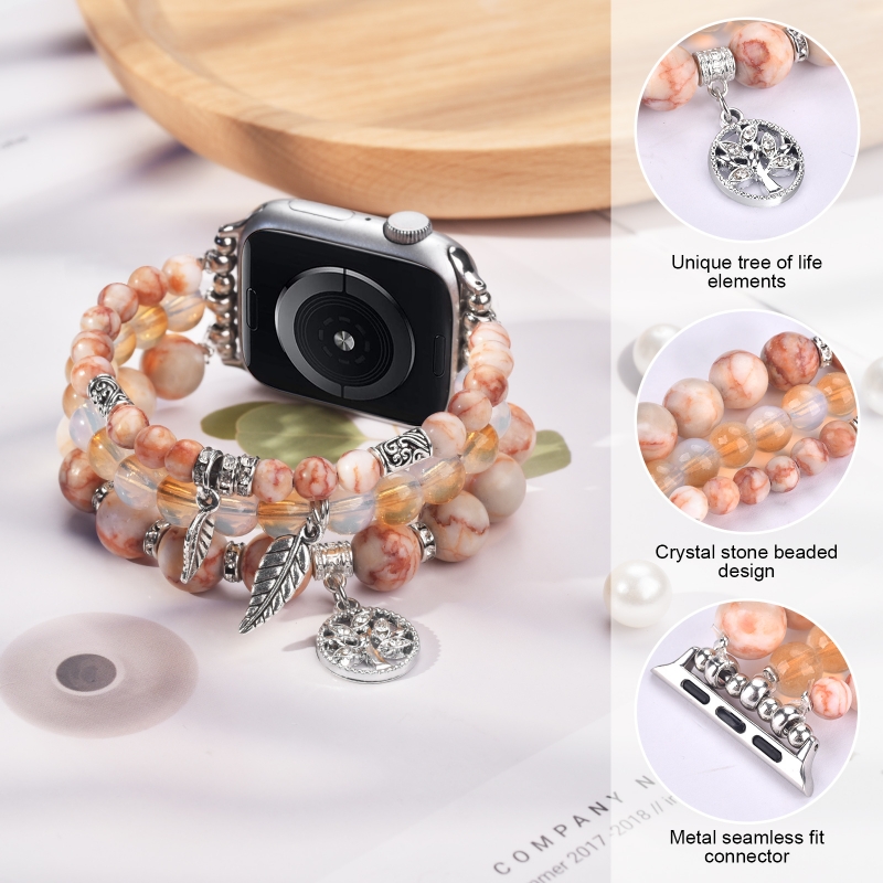 Apple watch beaded bands Gemstone Bracelet 