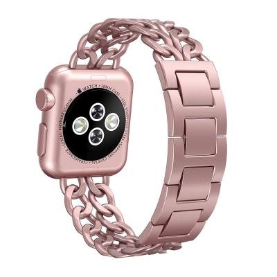 Personalized Fashion Metal Bracelet Stainless Steel Watch Band For Apple Watch Bands Series 8 7 For Apple Watch Jewelry Band