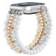 Pearl bead bracelet  band for apple watch band 38mm 42mm 