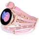 Samsung watch alloy PU leather Bling bands straps