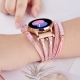 Samsung watch alloy PU leather Bling bands straps