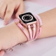 Apple watch alloy PU leather Bling bands straps