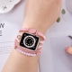 Apple watch alloy PU leather Bling bands straps