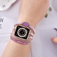 Apple watch alloy PU leather Bling bands straps