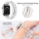 Braided Stripe Ethnic Light Grey for apple watch band