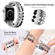 New apple watch band Black crystal beads arrow beads