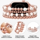 women watch band Beaded Bracelet compatible with apple 38mm/40mm/41mm/42mm/44mm/45mm/49