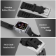 Apple watch full cover black  PC FKM band