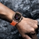 Apple watch full cover orange PC FKM band