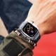 Apple watch full cover black  PC FKM band