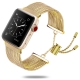 Apple watch band- stainless steel adjustable with tassel