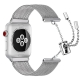 Apple watch band- stainless steel adjustable with tassel