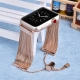 Apple watch band- stainless steel adjustable with tassel