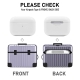 Airpod suitcase luggage TPU PC 3D case